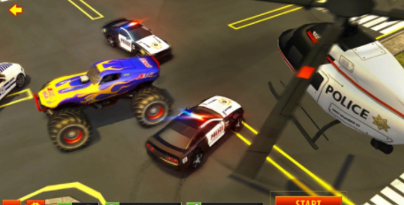 警方追捕怪物车(图1)