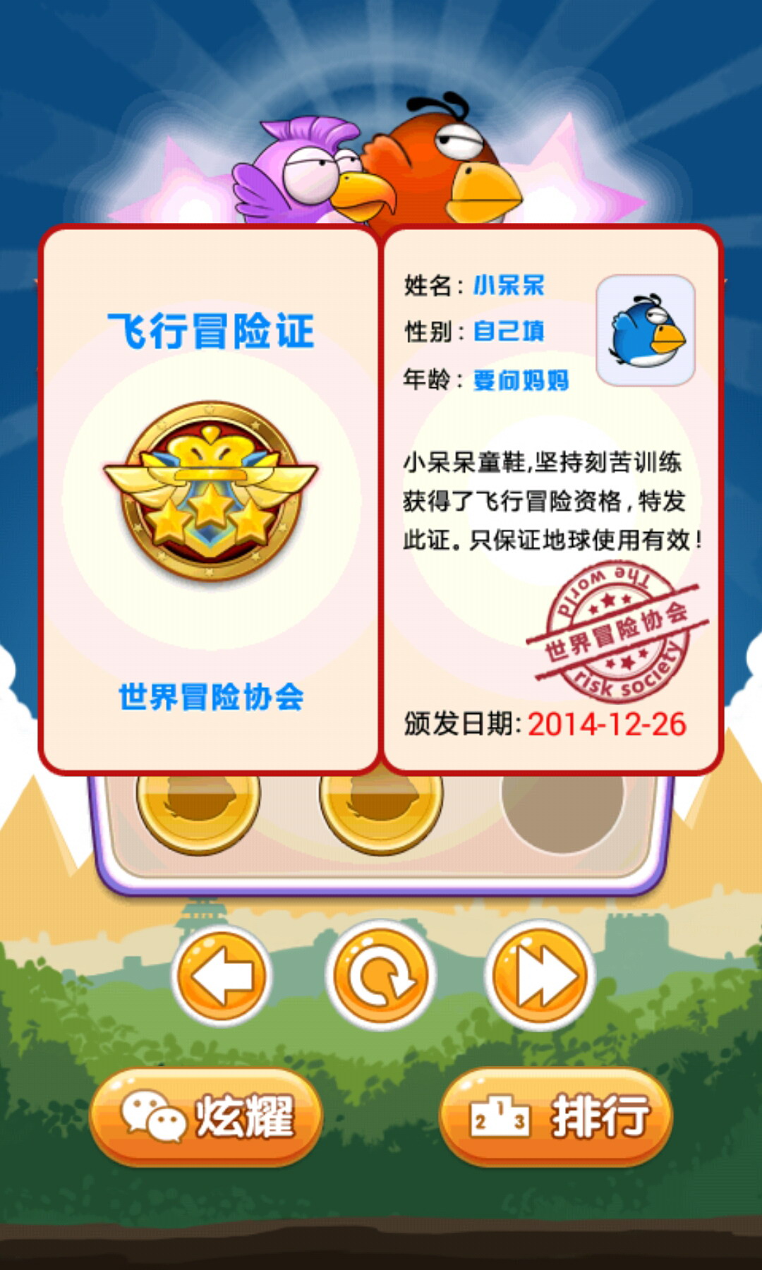 暴走小鸟破解游戏(图二)