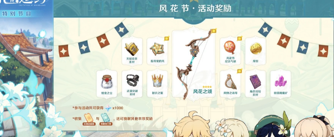 原神风花之颂突破材料是什么