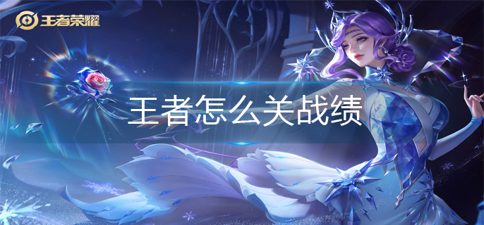 王者怎么关战绩-战绩关闭方法