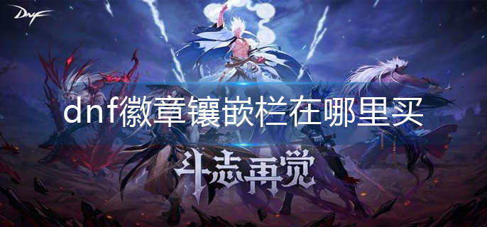 dnf徽章镶嵌栏在哪里买