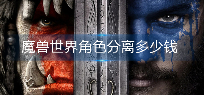魔兽世界角色分离多少钱