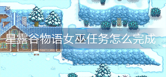 星露谷物语女巫任务怎么完成