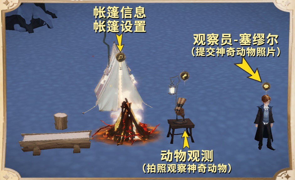 哈利波特魔法觉醒帐篷怎么用-帐篷使用方法