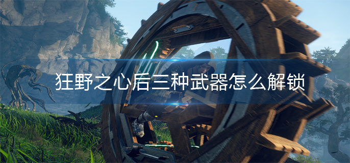 狂野之心后三种武器怎么解锁