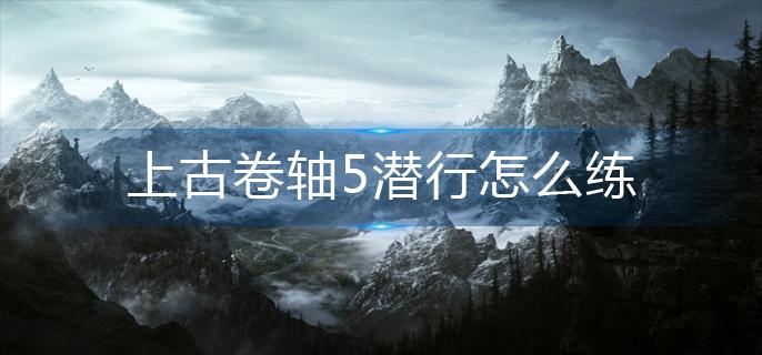 上古卷轴5潜行怎么练