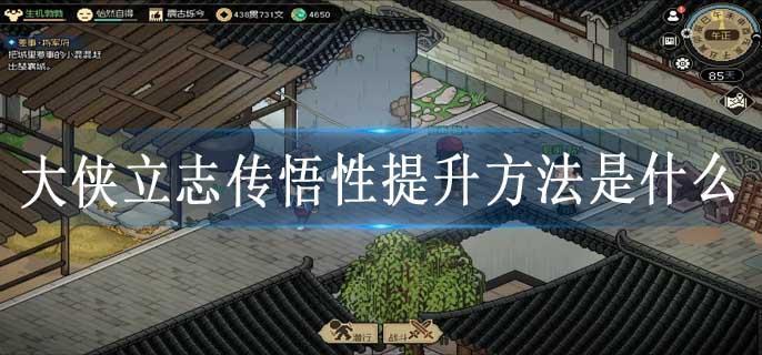 大侠立志传悟性提升方法是什么