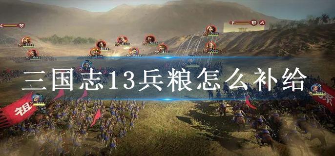 三国志13兵粮怎么补给