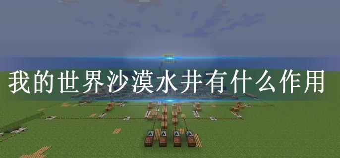 我的世界沙漠水井有什么作用