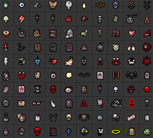 以撒的结合图鉴全物品-道具代码编号一览