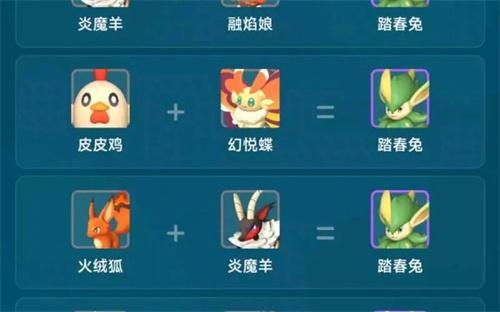 幻兽帕鲁踏春兔能合成什么