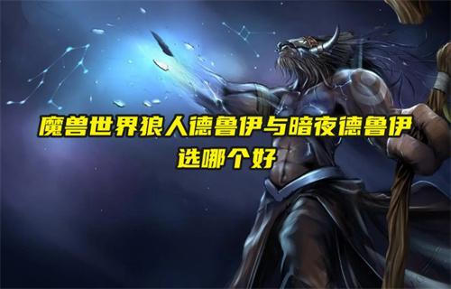 魔獸世界狼人德魯伊與暗夜德魯伊選哪個好