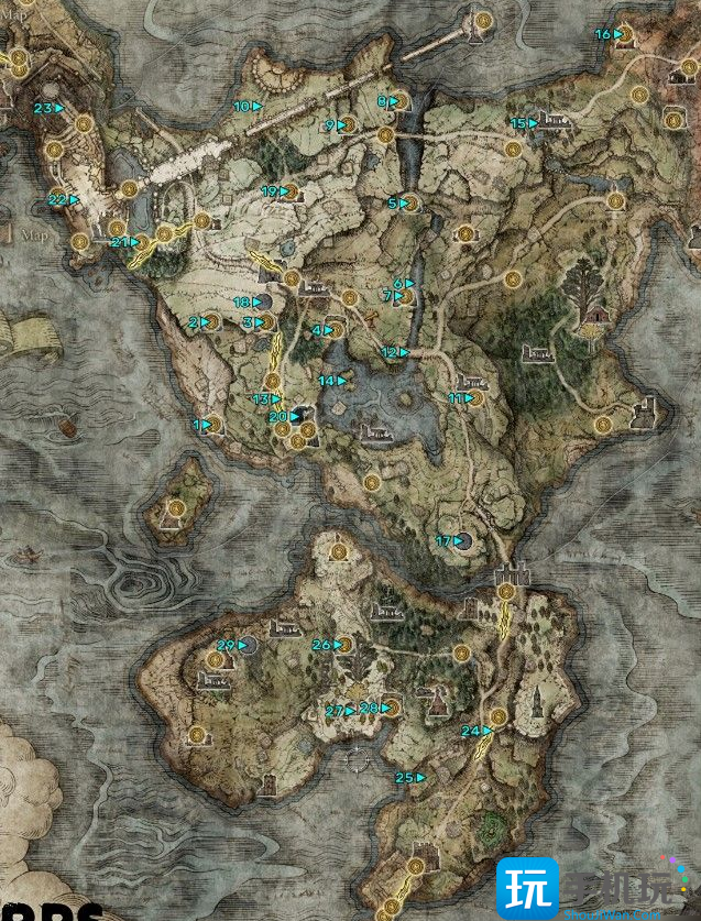 艾尔登法环全boss位置地图大全 艾尔登法环全boss位置地图大全