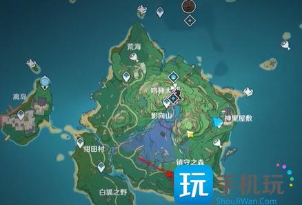 原神神樱大祓三个结界位置大全图2