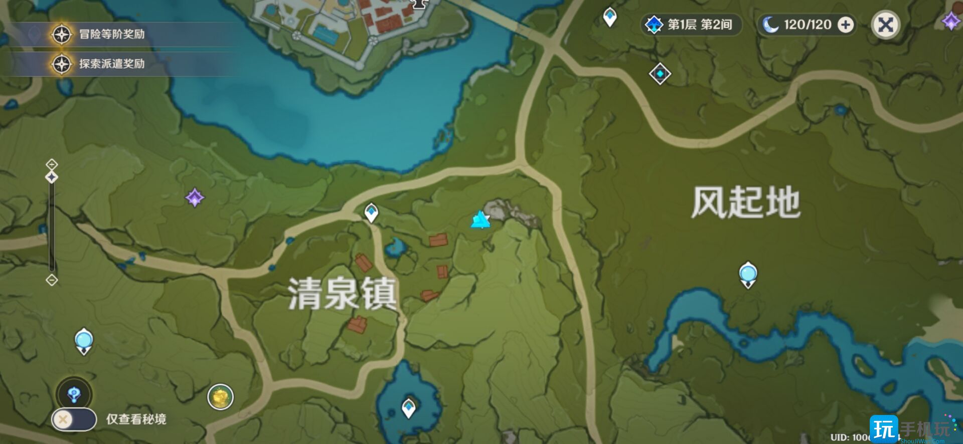 500 原神蒙德地灵龛分布图位置大全