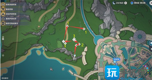 原神虹彩蔷薇采集路线图一览图7 原神虹彩蔷薇采集路线图一览图7