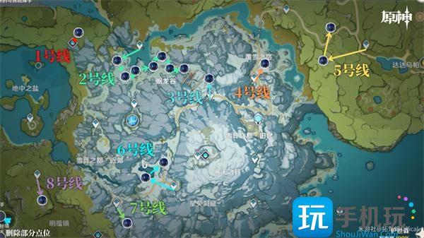 原神钩钩果采集点路线图大全