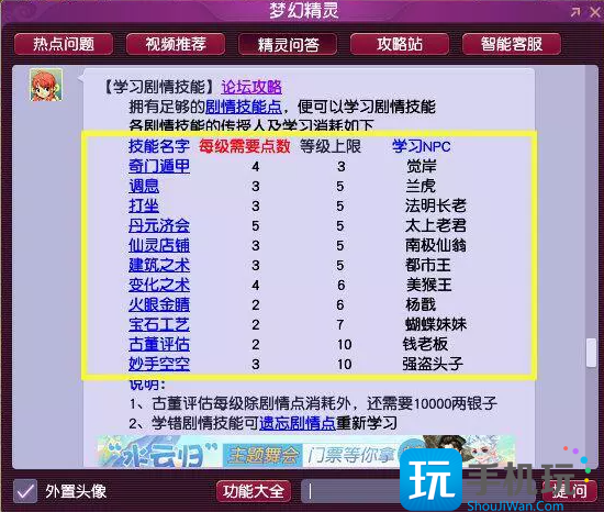 梦幻西游剧情技能点学什么好2023
