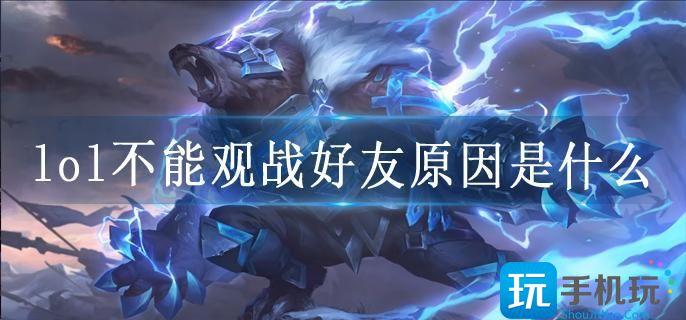 lol不能观战好友原因是什么