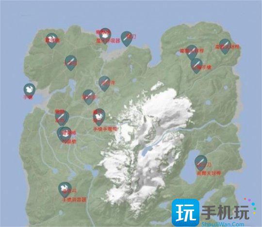 森林之子地图全收集大致点位图3