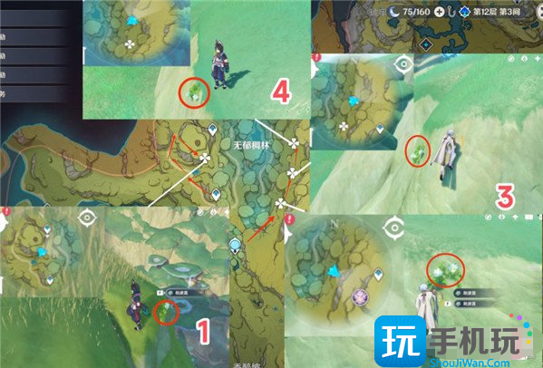 原神劫波莲位置地点及路线一览图4