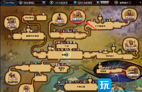 dnf暗精灵遗迹位置