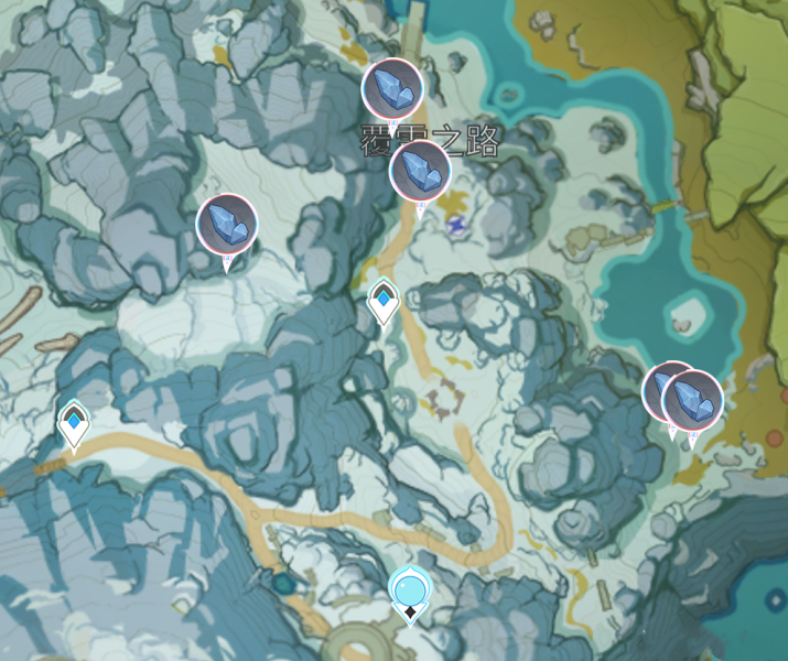原神手游1.4雪山星银矿石分布图_http://www.abetid.com_游戏攻略_第5张