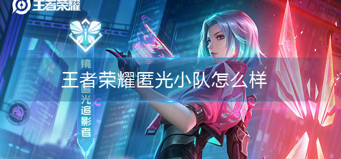 王者荣耀匿光小队怎么样-匿光小队背景介绍