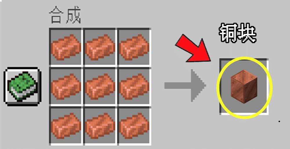 我的世界铜锭合成攻略
