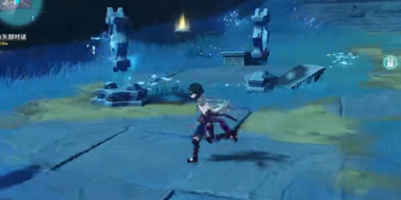 跟着移动的石头走  