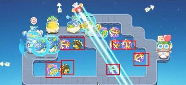 保卫萝卜4太空穿越第36关怎么过-太空穿越第36关金萝卜