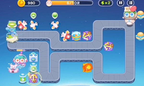 保卫萝卜4太空穿越第50关怎么过-太空穿越第50关攻略图解法 保卫萝卜4太空穿越第50关怎么过-太空穿越第50关攻略图解法