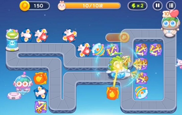 保卫萝卜4太空穿越第50关怎么过-太空穿越第50关攻略图解法 保卫萝卜4太空穿越第50关怎么过-太空穿越第50关攻略图解法