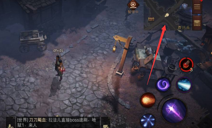 玩家进入游戏后首先点击游戏地图进入；