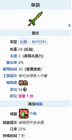 泰拉瑞亚草剑合成有什么合成条件-草剑合成合成方法一览 泰拉瑞亚草剑合成有什么合成条件