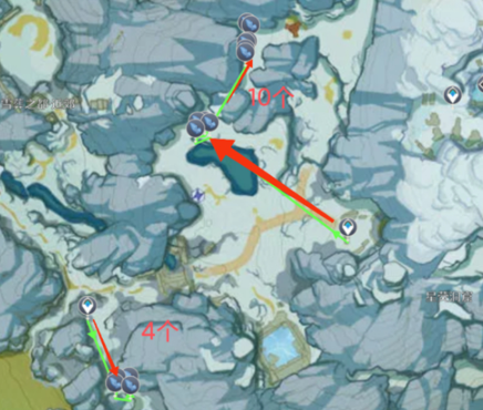 原神星银矿石采集路线图-星银矿石采集分布图 原神星银矿石采集分布图