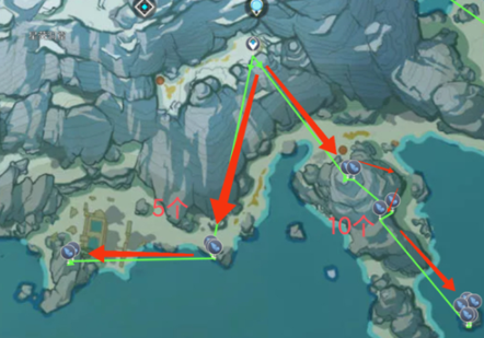 原神星银矿石采集路线图-星银矿石采集分布图 原神星银矿石采集路线图