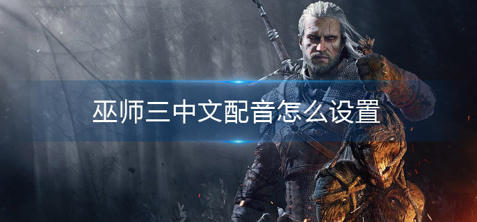 巫师三中文配音怎么设置