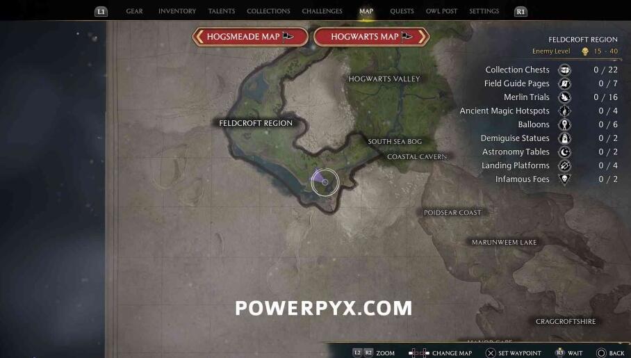 霍格沃茨之遗竞技场位置 霍格沃茨之遗竞技场位置