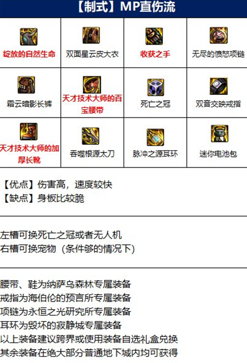dnf天帝110版本装备推荐 dnf天帝110装备怎么选择