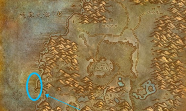 魔兽世界怀旧服萨瑟里斯虎鱼钓取位置