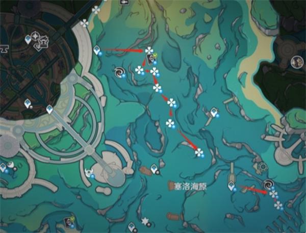 原神海露花采集位置图2