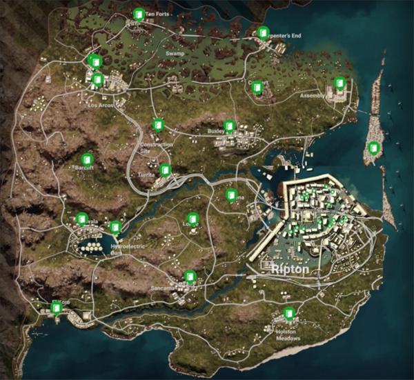 pubg全地图密室位置高清大图一览