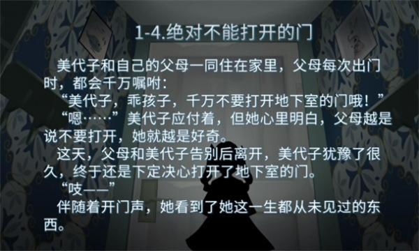 你已经猜到结局了吗1-4绝对不能开的门攻略