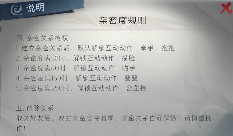 超自然行动组亲密度规则是什么
