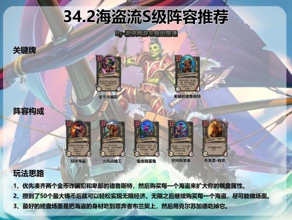 炉石传说酒馆战棋海盗流阵容怎么搭配