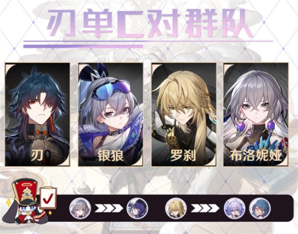 崩坏星穹铁道刃怎么配队