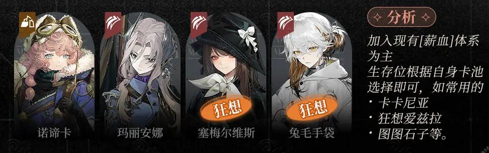 重返未来1999玛丽安娜心相共鸣怎么搭配 重返未来1999玛丽安娜心相共鸣怎么搭配