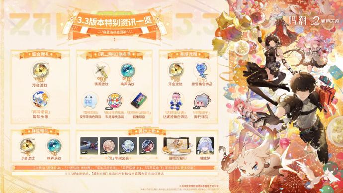 鸣潮二周年福利有哪些