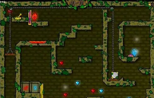 森林冰火人4双人版第三关怎么过